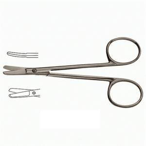 Ciseaux nasaux Cottle Bulldog légèrement incurvés en acier inoxydable, ensemble d'instruments chirurgicaux manuels - Product Image 1