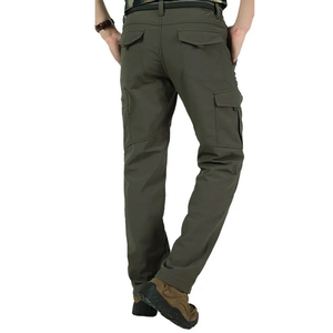 Wholesale <strong>Men's</strong> Waterproof Tactical Cargo <strong>Pants</strong> Winter Fleece-<strong>lined</strong> <strong>Thermal</strong> Trousers Winter Trail <strong>Pants</strong>