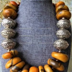 Collar de cuentas de piedras preciosas de tendencia suave de piedra cornalina naranja natural, joyería al mejor precio al por mayor, tienda en línea - Product Image 6