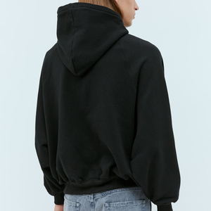 เสื้อฮู้ดสำหรับผู้ชายผ้าคอตตอนพิมพ์ลายสีขาวมีฮู้ดสำหรับล้างออกเป็นกรดโอเวอร์ไซส์ผ้าฝ้ายแบบกำหนดเองได้ - Product Image 5