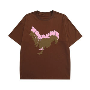 Camiseta ajustada con estampado de tela cómoda de fabricante de Pakistán, Camiseta con estampado de soplo de Color liso de estilo personalizado para hombre - Product Image 4