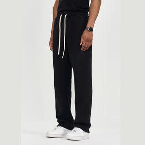 Pantalons de survêtement en molleton décontractés en toile délavée, coupe ample, pour hommes, pantalons de jogging, pantalons à jambes larges, pour hommes et femmes, 350 g, printemps automne - Product Image 2