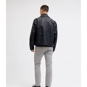 Jeans slim pour homme, stretch, taille mi-haute, jambe fuselée, décontracté, mode de rue, vente en gros, pantalon skinny personnalisé, délavé, vintage, évasé - Product Image 6