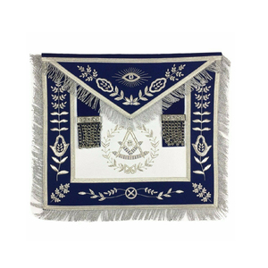 Meilleures ventes Regalia maçonnique personnalisé pour officiers supérieurs collier en tissu brodé dentelle décoration disponible tous les aimants à coudre - Product Image 4