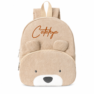 <span class=keywords><strong>Zaino</strong></span> Personalizzato per Bambini in Età Prescolare, Borsa <span class=keywords><strong>Scuola</strong></span> con Animali Carini e Ricamo del Nome, <span class=keywords><strong>Zaino</strong></span> in Velluto a Coste per Asilo - Product Image 1