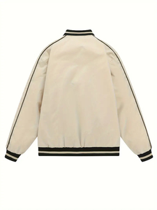 Top Sale Customizable Canvas Varsity <b>Jacket</b> for Men-Premium Quality Windproof Eco-Friendly Breathable Wool Lined Winter Front - Product Image 4