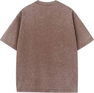 Camiseta de Hombre de Alta Calidad, 100% Algodón, Corte Regular, Cuello Redondo, Estampado Personalizable, Estilo Urbano, Lavado Ácido, Protección UV, para Verano - Product Image 2