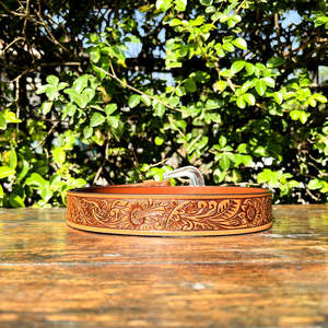 Cinturón de Cuero Vacuno Occidental Premium Especial para Eid R M INTERNATION 2026, Cinturón Gaucho de Cuero Genuino Duradero con Tallado Clásico - Product Image 4