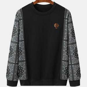 Sweat-shirt décontracté confortable pour homme en coton 100% uni avec design personnalisé pour les tenues quotidiennes d'hiver - Product Image 1