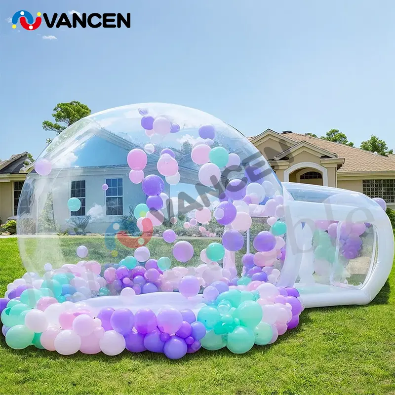 Kids Party Balloons Fun House Giant Clear Inflatable Crystal Igloo Dome Bubble Tent Transparent Inflatable Balloons Bubble House