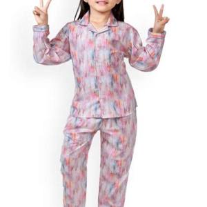 Pantalon de nuit en viscose de soie imprimée pour filles au prix d'usine - Product Image 6