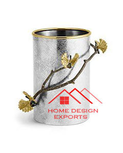 Screen Printing <b>Texture</b> Finished Aluminum Metal <b>Vase</b> for Living Room Console & Coffee Table Decor <b>Vase</b> for Home Office and Hotel - Product Image 4