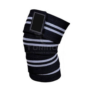 Powerlifting เข่ายืดหยุ่นสูงยกน้ำหนักยิมออกกำลังกายการฝึกอบรมฟิตเนสห่อเข่า - Product Image 2