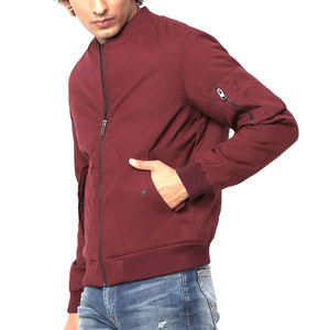 Blouson d'aviateur à fermeture éclair à la mode pour homme, design personnalisé, respirant, d'extérieur, avec doublure chaude, design pour homme - Product Image 5