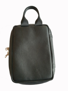 Genuine Leather Customised Travel <b>Women</b> Cosmetic Organizer Makeup <b>Toiletry</b> <b>Bag</b> with Handle, Genuine Leather - Product Image 4