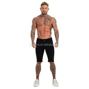 Shorts d'été décontractés grande taille pour hommes, jeans en jean taille moyenne à jambe droite déchirés, jeans déchirés grande taille décontractés pour hommes, vente en gros - Product Image 6