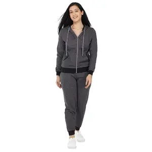 Slim Fit Breathable Tracksuits For Adults custom Design Your Own <b>log</b> Gym Training Women Tracksuit Wear 2 Piece Hoodie Set - Product Image 6