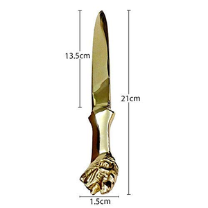 Cuchillo para mantequilla Artesanías simple oro pulido latón mantequilla cuchillo personalizado artesanía popular excelente calidad - Product Image 6