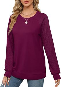Sweatshirts for Women Crewneck <b>Cable</b> <b>Knit</b> Sleeve <b>Sweaters</b> Lightweight Fashion 2025 - Product Image 6