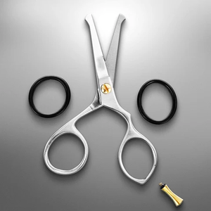 Ciseaux de maquillage en gros petits ciseaux à poils de nez en acier inoxydable ciseaux professionnels à poils de nez arrondis - Product Image 3