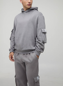 Conjunto Deportivo de 2 Piezas OEM de Alta Elasticidad y Comodidad para Yoga y Ejercicio, con Bolsillos Multifuncionales, Gris, Poliéster, Absorbe el Sudor - Product Image 5