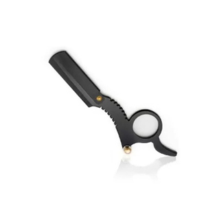 Rasoir à lame droite en acier inoxydable de haute qualité pour barbiers et salons, gris rocheux - Product Image 4