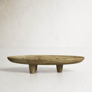 Plateau en pierre de marbre beige tendance grande assiette ronde pour servir des fruits et améliorer les intérieurs de maison de luxe - Product Image 3