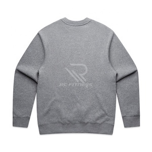 เสื้อสเวตเชิ้ตคอกลมผู้ชาย ผ้าฝ้าย 100% สีพื้น ขายดีที่สุดจากโรงงาน ปักโลโก้ตามสั่ง ย้อมสีเรียบ สำหรับฤดูหนาว - Product Image 6