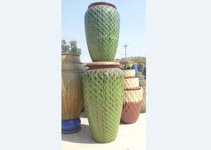 [Leo Nguyen Le] - Vente en gros de grands pots à fleurs en céramique, style nordique simple, décoratifs, bleus, pour plantes, jardin, balcon - Product Image 6