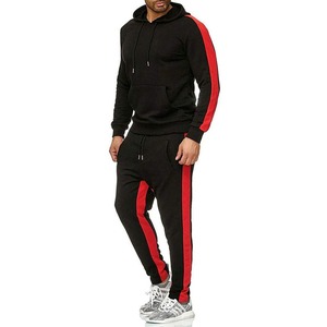 Chándal de algodón y franela personalizable para hombre, ropa deportiva de invierno, pantalones de chándal ecológicos para adultos, conjunto de Sudadera con capucha para correr, uso en el gimnasio - Product Image 2