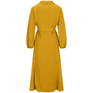 Abaya pour femmes, style actuel, confortable, légère, séchage rapide, manches longues, robe musulmane décontractée, couleur unie, respirante, en vente - Product Image 6