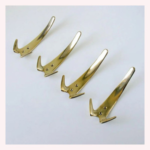 Chausse-pied à long manche en laiton massif de qualité supérieure de conception ergonomique pour une entrée facile et confortable des chaussures - Product Image 2