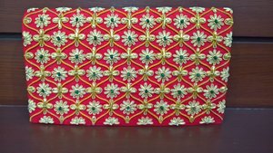 Latest 2025 Fashion-Forward Women Clutch purses with Top Zari Embroidery Semi Gemstones Pearl Chain <b>Beading</b> Decoration - Product Image 4