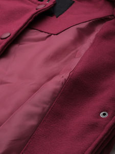 Nouvelle Collection 2025 – Blouson Teddy Matelassé Personnalisé Imprimé et Teint, Style Baseball, pour Lycéennes, OEM ODM, Vestes Femme - Product Image 4