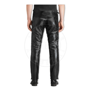 Pantalons en cuir de mouton de qualité supérieure pour hommes, pantalons souples de la meilleure qualité, vente en gros - Product Image 6
