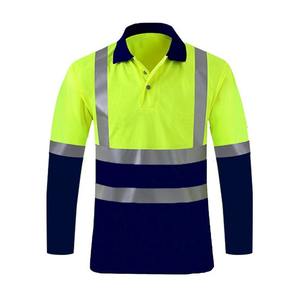 Customized Hi <b>Vis</b> Short-Sleeved <b>Polo</b> <b>Shirt</b> for Summer Quick-Drying Reflective Safety Workwear for Construction Guards Custom - Product Image 4
