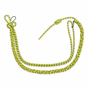 Lanière de cou réglable de haute qualité, écologique, gris argenté, design classique en coton et polyester, aiguillette ornementale - Product Image 2