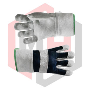 Gants en cuir suédé et toile, paume renforcée, gants confortables pour le travail en extérieur, mitaines de jardinage, soudage, sécurité, respirants - Product Image 6