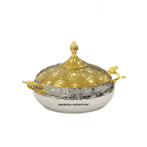 Cazuela de Metal de doble pared de última colección, diseño atractivo, cazuela hecha a mano, cazuela de Metal elegante de forma redonda - Product Image 6