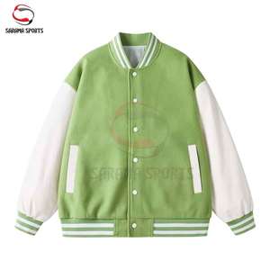 เสื้อแจ็คเก็ตเบสบอลแบบ Varsity สำหรับผู้ชาย คุณภาพสูง รับผลิตแบบ OEM ODM ขายส่ง พร้อมบริการพิมพ์โลโก้และปักลายตามสั่ง สำหรับฤดูหนาว - Product Image 6