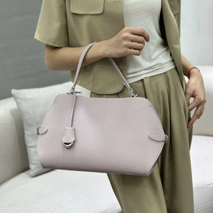 Elegante Bolso Hobo de Cuero Genuino Azul con Cierre de Solapa y Correa Única para Uso Diario de Mujeres - Product Image 5