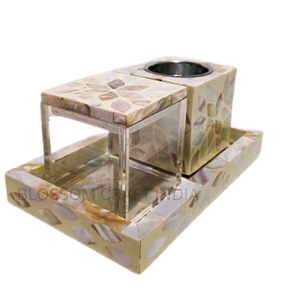 Ensemble de plateaux en bois Mdf fabriqué à la main de qualité supérieure incrustation de nacre incrustation d'os brûleur d'encens Bakhoor Mabkhara plateaux de service à domicile - Product Image 6