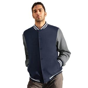 Chaqueta Universitaria de Lana Personalizada para Hombre, Bordado Chenille, Logotipo Frontal Vintage, Servicio OEM, Venta al Por Mayor - Product Image 2