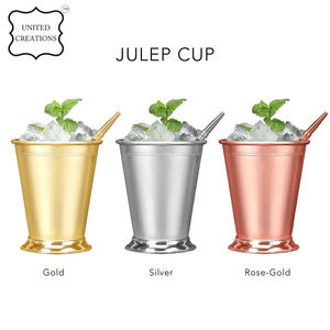 Gobelet en acier inoxydable de qualité supérieure ustensiles de cuisine en métal tasse de service pour eau bière et julep retour à l'école amical bas prix - Product Image 4