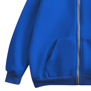 Sudadera con Capucha de Algodón Tejido Morado para Mujer, Diseño de Letras Bordadas Casuales de Invierno, Antiencogimiento, Antipilling, Logotipo Personalizado al por Mayor, KPOP - Product Image 5