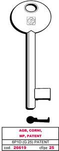 Llave de Mapa 6p1d (g.Vaz 0) Patent Agb, Corni, Mp, Patent - Product Image 1
