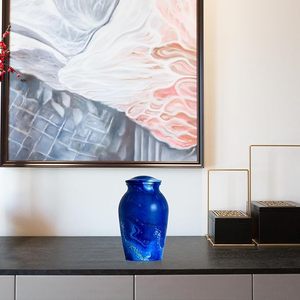 Urnas Funerarias de Primera Calidad, Urna de Cremación de Metal para Guardar Cenizas Humanas, Urna de Cremación al por Mayor con el Diseño Más Reciente - Product Image 1