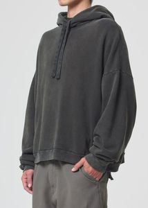 Sudaderas con capucha para hombre Sudadera con capucha de gran tamaño Lavado de algodón de felpa Sudadera con capucha Vintage Heavyweight Hoodie - Product Image 6