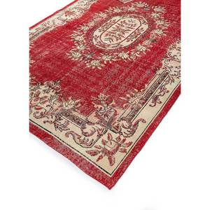 Tapis en laine noué à la main de grande taille, motif médaillon rouge et orange, pour salon, couloir rectangulaire - Pae-2332 - Product Image 2