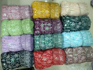 Tissu de filet de séquence arc-en-ciel de qualité supérieure pour robes de mariée matériel de haute qualité pour les concepteurs de robes de mariée - Product Image 6